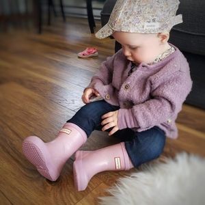 Hunter Original Kid Boots - Pink Glitter Sz 5